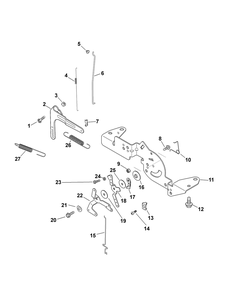 Kohler Sv715-3030 Engine Controls Diagram and Parts List for Z-FORCE48 (17BF3AGV-17BF3AGV010)(2012) Cub Cadet Lawn Tractor